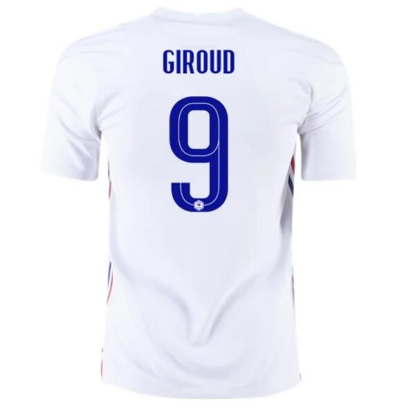 2020 Euro France Away Kit Soccer Jersey OLIVIER GIROUD #9